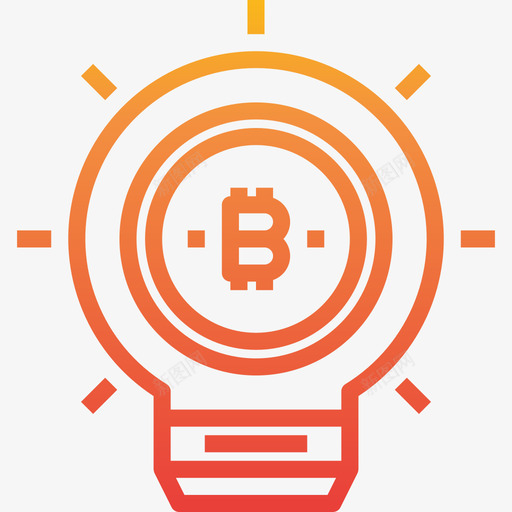Idea加密货币和比特币6梯度图标svg_新图网 https://ixintu.com Idea 加密 梯度 比特 货币