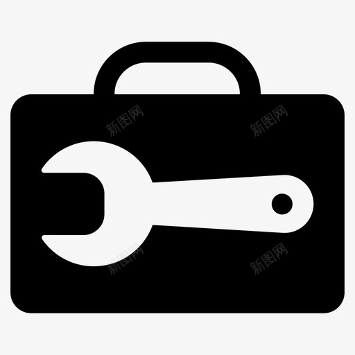 机械箱维修箱修理箱图标svg_新图网 https://ixintu.com 业务 修理 图标 字形 工具箱 机械 维修