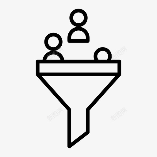 筛选器业务联系人图标svg_新图网 https://ixintu.com 业务 用户 筛选 联系人