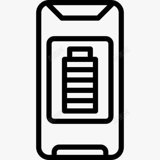 应用程序移动应用程序25线性图标svg_新图网 https://ixintu.com 应用程序 移动 线性