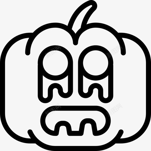 南瓜万圣节111直系图标svg_新图网 https://ixintu.com 万圣节 南瓜 直系