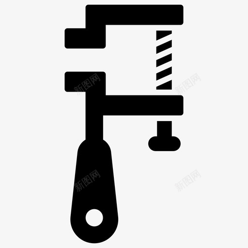夹钳压力机工具修理工具图标svg_新图网 https://ixintu.com 修理 修理工 压力机 器具 图标 夹钳 字形 工具