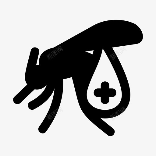 蚊子叮咬血液图标svg_新图网 https://ixintu.com 叮咬 昆虫 疟疾 药物 蚊子 血液