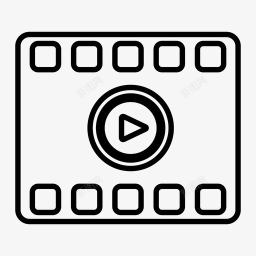 视频电影电影制作人图标svg_新图网 https://ixintu.com 制作人 剧院 多媒体 电影 视频