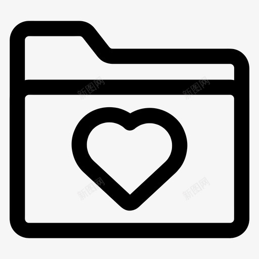 最喜欢的文件夹文件心图标svg_新图网 https://ixintu.com 喜欢 心 文件 最喜欢的文件夹 爱