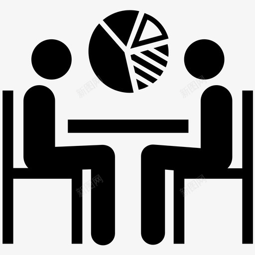 数据商务会议财务报告图标svg_新图网 https://ixintu.com 商务会议 投资 推介 数据 财务报告 饼图