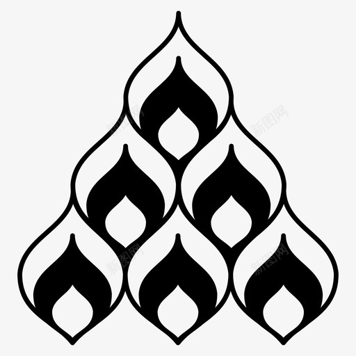 图形装饰装饰花图标svg_新图网 https://ixintu.com 几何 华丽 图形装饰 花 装饰