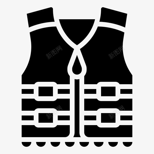 救生衣防护救援图标svg_新图网 https://ixintu.com 安全 救援 救生衣 标志 水上乐园 防护