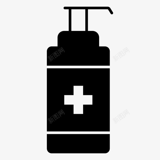 消毒剂药物健康图标svg_新图网 https://ixintu.com 保健 健康 医院 消毒剂 肥皂 药品 药物