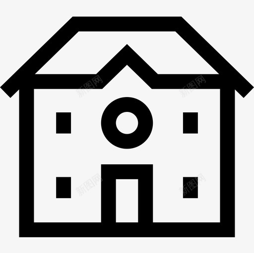 住宅房地产165直线图标svg_新图网 https://ixintu.com 住宅 房地产165 直线