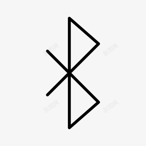 蓝牙连接签名图标svg_新图网 https://ixintu.com uiux 传输 签名 蓝牙 连接