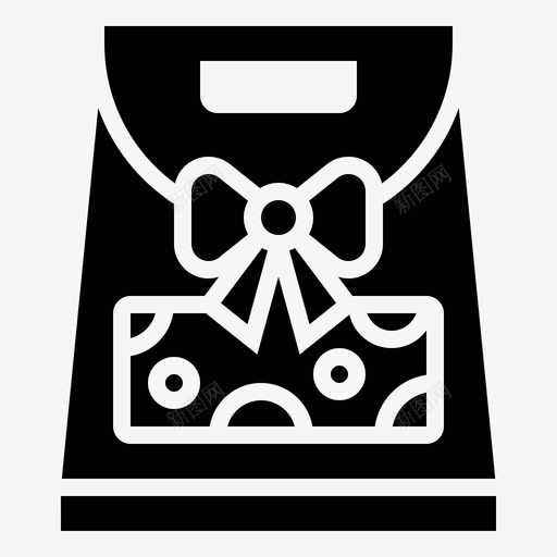包礼物新的图标svg_新图网 https://ixintu.com 包 年份 新的 礼物 纪念品 纪念符号