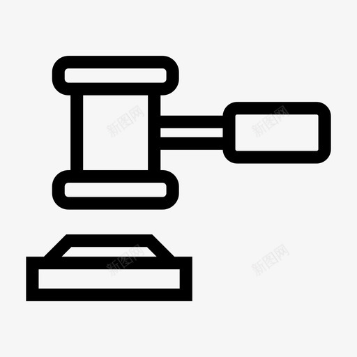 锤子刑法拍卖图标svg_新图网 https://ixintu.com 刑法 拍卖 锤子