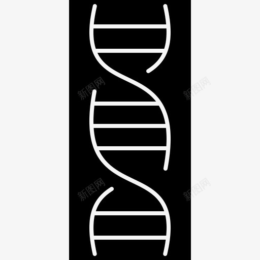 dna化学医学图标svg_新图网 https://ixintu.com dna dna基因 化学 医学 医学固体 科学 结构
