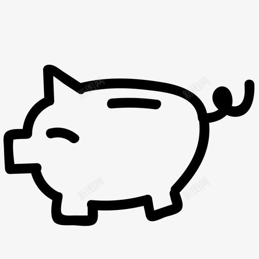存钱罐箭头商业图标svg_新图网 https://ixintu.com 商业 增长 存钱 箭头