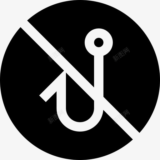 填充2个禁止钓鱼图标svg_新图网 https://ixintu.com 填充2个 禁止钓鱼