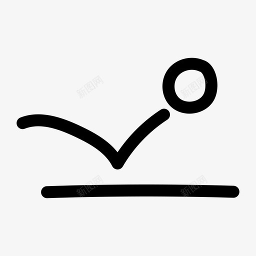 运动图形球弹跳图标svg_新图网 https://ixintu.com 弹跳 玩具 球 绘图 运动图形