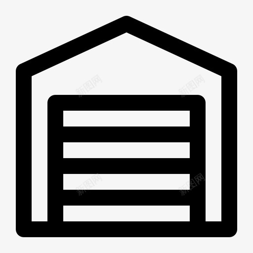 车库汽车维修图标svg_新图网 https://ixintu.com 城市轮廓图标集 工具 服务 汽车 维修 车库