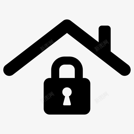 安全家房子图标svg_新图网 https://ixintu.com 安全 房子
