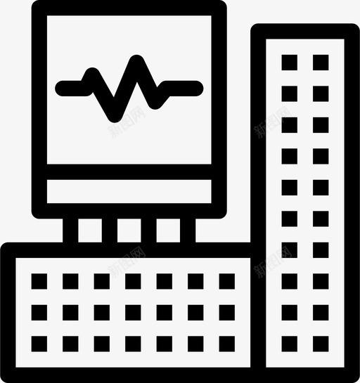公寓大楼医院图标svg_新图网 https://ixintu.com 公寓 医院 大楼 杂项
