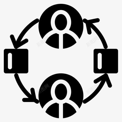 工作流项目管理11填充图标svg_新图网 https://ixintu.com 填充 工作流 项目管理