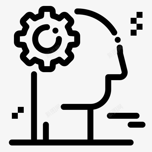 大脑生意装备图标svg_新图网 https://ixintu.com 大脑 新生意 生意 装备
