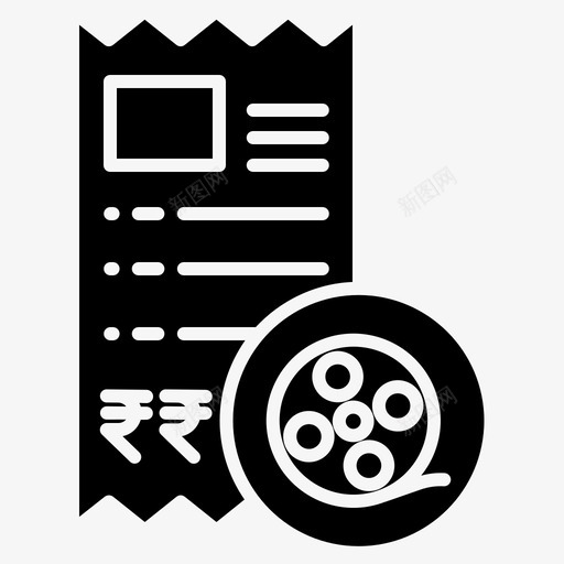 票电影院电影图标svg_新图网 https://ixintu.com 剧院 电影 电影院