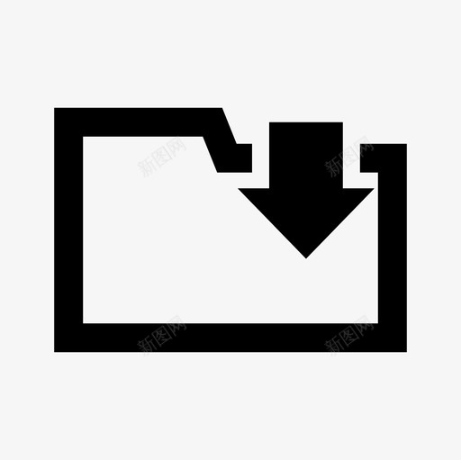 文件夹文件internet图标svg_新图网 https://ixintu.com internet 下载文件夹 保存 文件