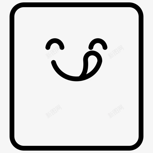 吃表情脸图标svg_新图网 https://ixintu.com 吃 脸 表情 贴纸 轮廓表情