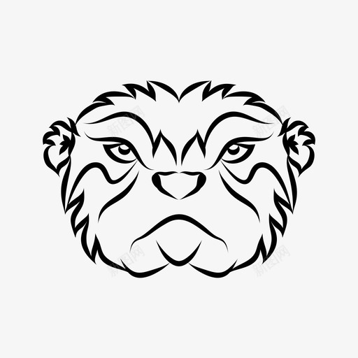 水獭吉祥物动物吉祥物食肉动物图标svg_新图网 https://ixintu.com 动物 吉祥物 图标 水獭 线图 食肉 鼬科