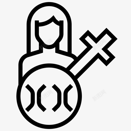 xx号染色体女性性别图标svg_新图网 https://ixintu.com xx 女性 性别 染色体 生物技术