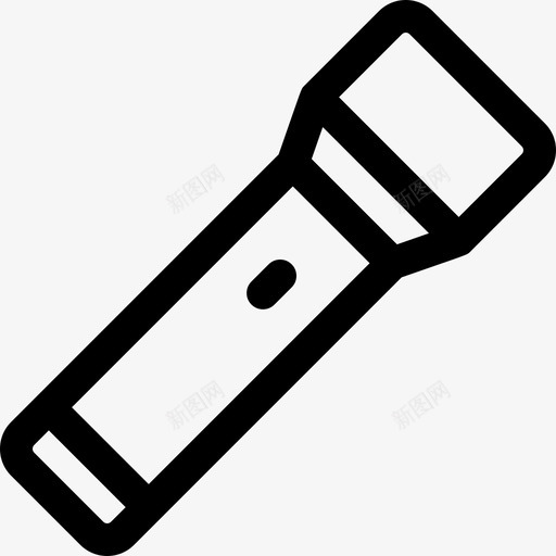 手电筒露营133直线型图标svg_新图网 https://ixintu.com 手电筒 直线 线型 露营