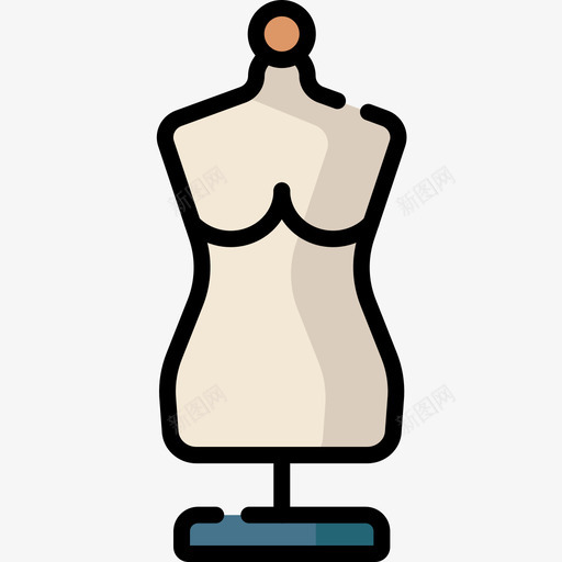 人体模型手工艺品7线性颜色图标svg_新图网 https://ixintu.com 人体 手工艺品 模型 线性 颜色