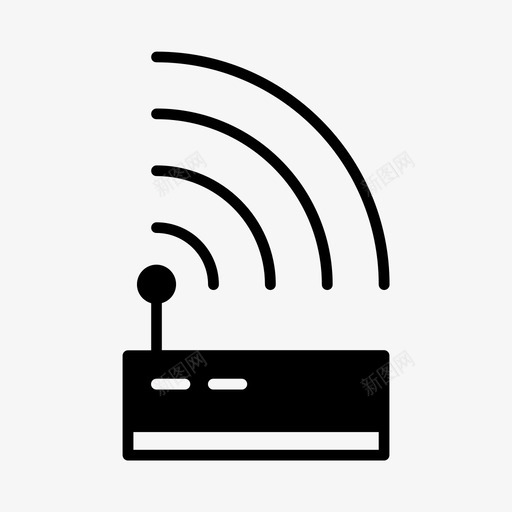 热点连接互联网图标svg_新图网 https://ixintu.com 互联网 住宿和室内 信号 在线 热点 网络 连接