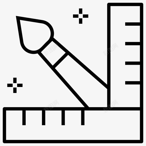 绘图工具工具绘画工具图标svg_新图网 https://ixintu.com 图标 室内设计 工具 文具 油漆 线图 绘图 绘画 设计 设计工
