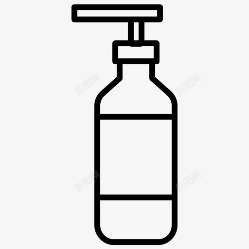 奶油美容皂液器图标svg_新图网 https://ixintu.com spa 奶油 皂液器 美容
