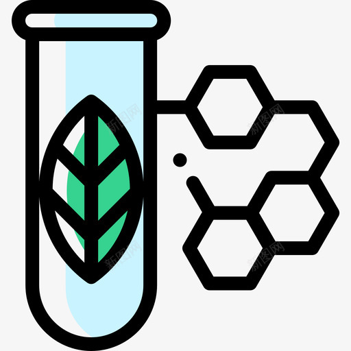生物技术生物学10颜色省略图标svg_新图网 https://ixintu.com 生物学10 生物技术 颜色省略