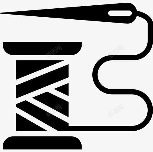 缝纫工艺美术2填充图标svg_新图网 https://ixintu.com 填充 工艺美术 缝纫