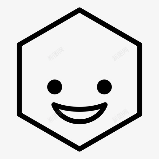 笑表情脸图标svg_新图网 https://ixintu.com 笑 脸 表情 贴纸 轮廓表情