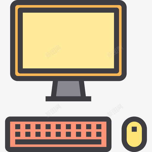 计算机计算机硬件11线性颜色图标svg_新图网 https://ixintu.com 硬件 线性 计算机 颜色