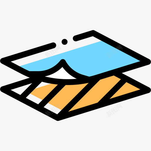 层数面料特征4颜色省略图标svg_新图网 https://ixintu.com 层数 特征 省略 面料 面料图标 颜色