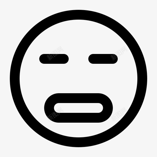 惊讶表情符号脸图标svg_新图网 https://ixintu.com 惊讶 笑脸 脸 表情符号 表情轮廓