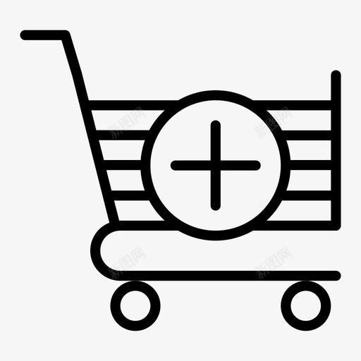 添加购物车购物篮销售图标svg_新图网 https://ixintu.com 技术 添加 营销 购物 购物篮 购物车 销售