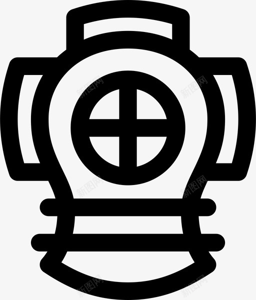 头盔深潜潜水图标svg_新图网 https://ixintu.com 头盔 海水 深潜 潜水 精华