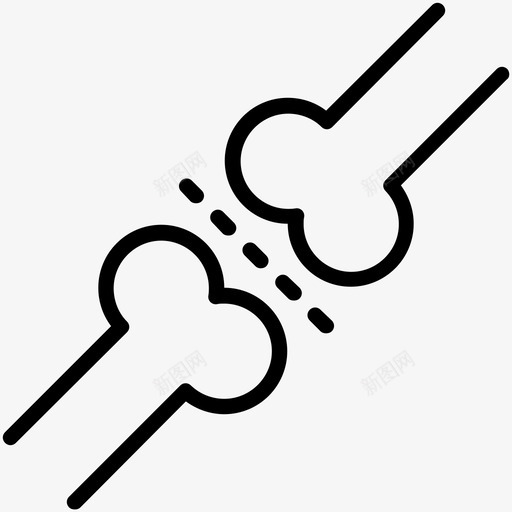 关节骨头膝盖图标svg_新图网 https://ixintu.com 关节 膝盖 骨头 骨骼