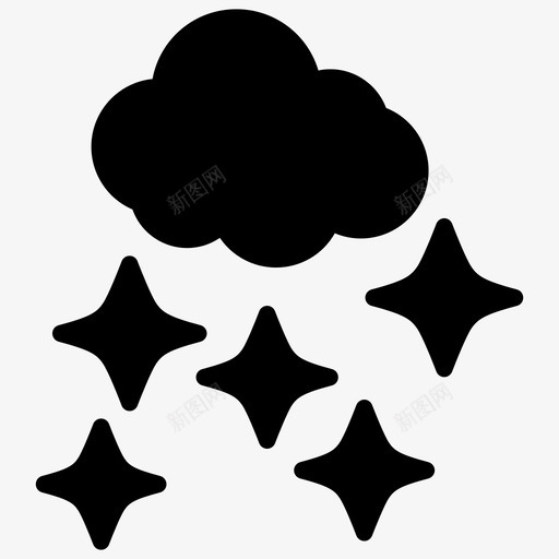 星星夜间天空图标svg_新图网 https://ixintu.com 夜间 天气字形图标 天空 星夜 星星 星星图案