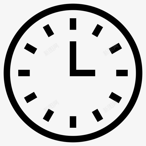 时钟小时分钟图标svg_新图网 https://ixintu.com 分钟 小时 时钟 时间