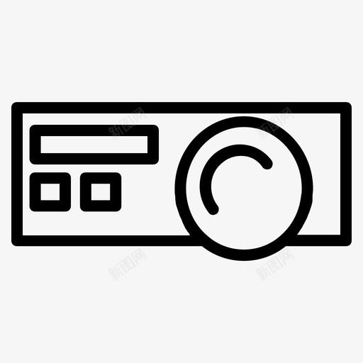 投影仪通信数字图标svg_新图网 https://ixintu.com 学习 技术 投影仪 数字 电子 通信