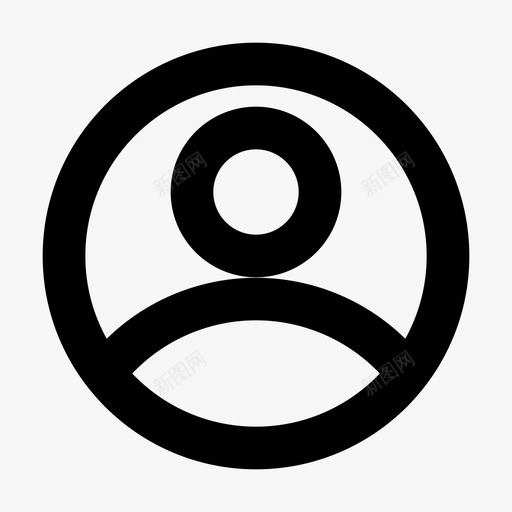 联系人帐户业务图标svg_新图网 https://ixintu.com 业务 业务管理 个人 个人资料 帐户 用户 联系人 黑色