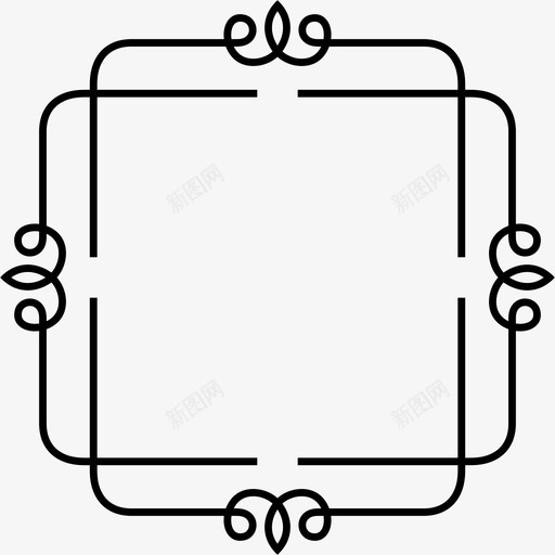 边框华丽面板图标svg_新图网 https://ixintu.com 华丽 模板 维多利亚 边框 面板 风格 饰板